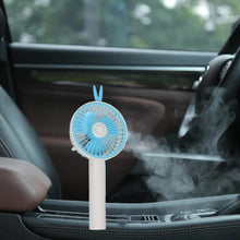 Mini Portable Hand Fan USB Rechargeable Fan With Led Light Fan for Indoor and Outdoor Use by Women and Men Table Standing Stand Included (Battery Not Include) - dailyneed.life