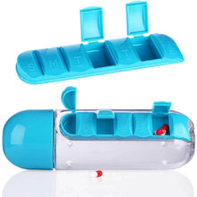 Multi-Use Pill & Water Bottle for Travel (600 Ml, Mix Color) - dailyneed.life