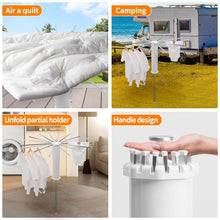 Foldable Rotary Clothes Drying Rack Stand (1 Pc) - dailyneed.life