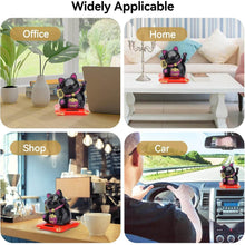 Solar Powered Happy Cat Beautiful with Arm Waves Wealth Cat (1 Pc / Mix Color) - dailyneed.life