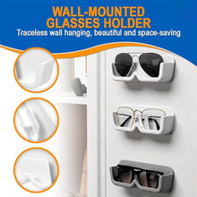 Wall Mount Sunglass Organizer Simple Space Saving Glasses Storage Box Eyewear Stand Holder for Showcase Bedroom Apartment With 2 pc Double Sided Adhesive Sticker (2 Pcs Set) - dailyneed.life