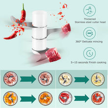 Wireless USB Rechargeable Mini Electric Garlic Machine / Chopper 3 Blades (250Ml) - dailyneed.life