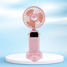Mini USB Charging Fan with Percentage Display, 5 Speed Modes, and Mobile Stand - dailyneed.life
