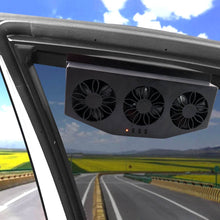 Triple Fan Solar Powered Car Exhaust Ventilation System with USB Charging - dailyneed.life