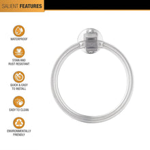 Unbreakable ABS Round Towel Ring Wall Mounted Stand / Holder (1 Pc) - dailyneed.life
