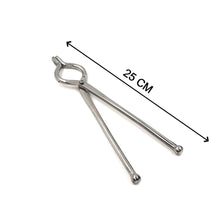 Ganesh Premium Quality Unbreakable Stainless Steel Goti Sandsi / Sansi / Pakkad / Pincer / Chimta / Tongs / Utensil Holder Smart Kitchen Tool - 8mm - dailyneed.life