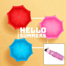4 Fold Foldable Bottle Summer Umbrella for On-the-Go (1 Pc / Mix Color) - dailyneed.life