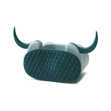 Multifunctional Cartoon Sticky Punch Free Mop Holder Wall Mounted Broom Organizer Cleaning Tools Holder Hanger, Self Adhesive Cute Cow Head Suction Cup Hanging Hook for Bathroom Kitchen (1 Pc) - dailyneed.life