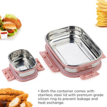 Premium Stainless Steel Leak Proof Air Tight Lunch Boxes (900ML+200ML Approx / 2 Pc Set) - dailyneed.life