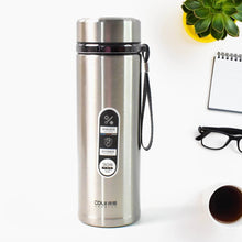 Stainless Steel Vacuum Insulated Water Bottle – 900ML Approx, Leak-Proof, Wide Mouth with Hanging Strap (Mix Color) - dailyneed.life