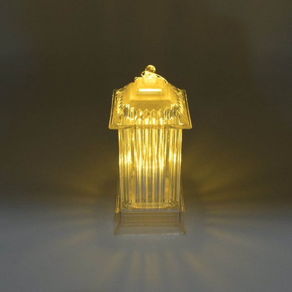 Lantern Shape Led Light Decorative LED Flickering Crystal Candle Light for Holiday Party, crylic Crystal Table Lamp Crystal Table Lamp Atmosphere Lamp Bedroom, Diwali (MOQ :- 12pc) - dailyneed.life