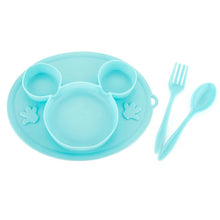 Silicon Micky Plate And 1 Spoon & 1 Fork Card Packing ( 1 Pc Product) - dailyneed.life