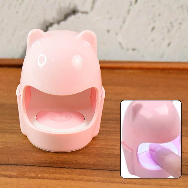 Mini LED Nail Dryer – USB Rechargeable Nail Polish Curing Lamp (1 Pc) - dailyneed.life