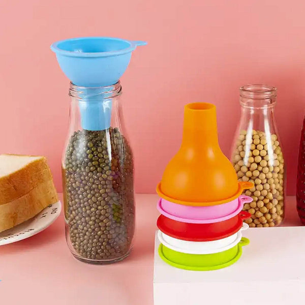 Food-Grade Silicone Funnel: Safe & Easy Transfer for Liquids & Grains (1 Pc) - dailyneed.life