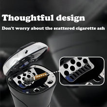 Solar Powered LED Car Ashtray with Flip Lid (1 Pc) - dailyneed.life