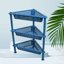 Triangle 3-Tier Plastic Storage Rack for Kitchen, Bathroom & Office - dailyneed.life