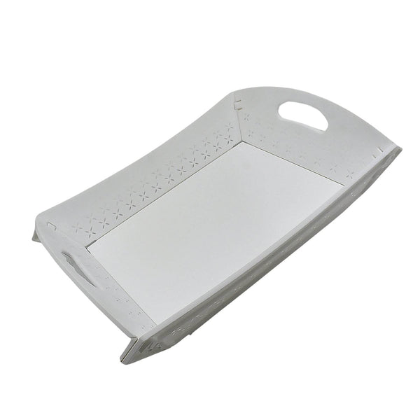 Foldable Plastic Serving Tray - Portable with Handle for Kitchen & Dining (1pc) - dailyneed.life
