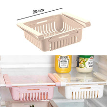 EXPANDABLE ADJUSTABLE MULTIPURPOSE FRIDGE STORAGE BASKET ( 2 pc ) - dailyneed.life