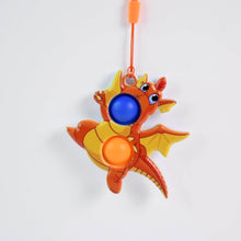 2-Bubble Dragon-Shaped Push Pop Fidget Toy with Strap (1 Pc) - dailyneed.life