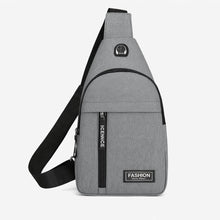 Waterproof Anti Theft Cross-body fanny pack waist bag, Shoulder Bags Chest Men Casual fashion USB Charging earphone hook Sling Travel Bag (1 Pc) - dailyneed.life