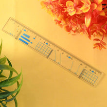 Multifunctional Transparent Plastic Geometry Ruler (1 Pc) - dailyneed.life