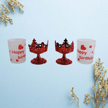 Tealight Holder Stylishly Shaped Candle Diya Stand Plastic Beautiful Design Festival, Diwali (2 Pc / Mix Design) - dailyneed.life