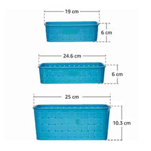Smart Baskets for Storage(Set of 3) Sky Blue - dailyneed.life