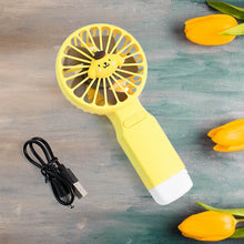 Cute Cartoon Handheld Fan with LED Light (1 Pc) - dailyneed.life