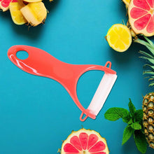 Kitchen Knife Set with Marble-Coated Blades & Red Handles (6 Pc) - dailyneed.life