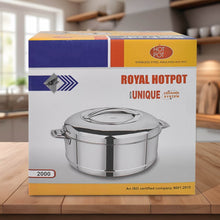 Royal Unique Hot Pot Stainless Steel Insulated Serving Casserole with Lid Handle (2000 ML) - dailyneed.life