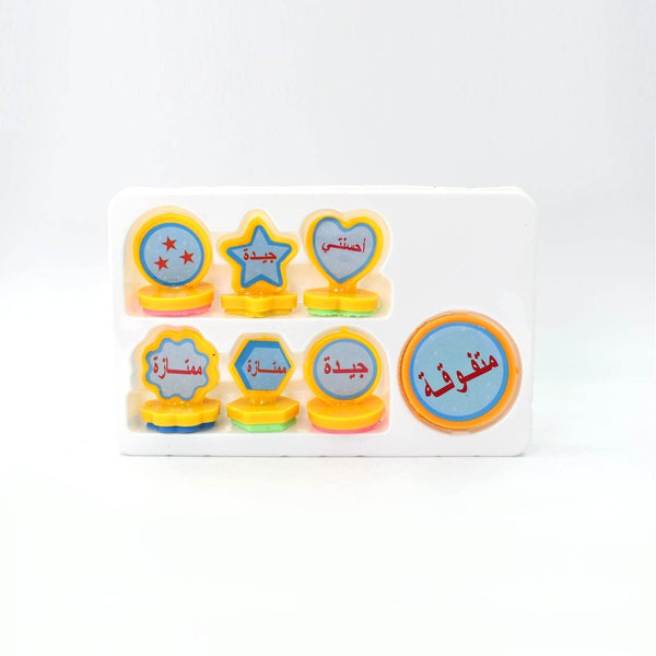 Unique Different Shape Stamps 7 pieces for Kids Motivation and Reward Theme Prefect Gift for Teachers, Parents and Students (Multicolor) - dailyneed.life