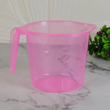 Plastic Round Transparent Bath Water Mug (1 Pc / 1200 ML / Mix Color) - dailyneed.life