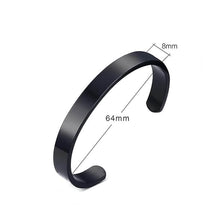 Customized / Personalized Stylish Kada Bracelet (1 Pc / Black) - dailyneed.life