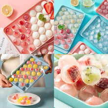 Plastic Round Reusable Ice Cube Ice Ball Mold / Lolli Candy Maker 33 Moulds (16.5×10 Cm / 1 Pc) - dailyneed.life