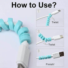 Spiral Charger Cable Protector Data Cable Saver Charging Cords Protective for All Universal Cable Cover (Pack of 10) - dailyneed.life