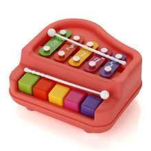 2 in 1 Baby Piano Xylophone Toy for Toddlers, 5 Multicolored Key Keyboard Xylophone Piano, Preschool Educational Musical Learning Instruments Toy for Baby Kids Girls Boys 3+ Years (1 Pc) - dailyneed.life