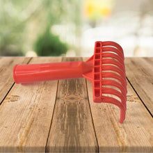 Heavy Duty Plastic Garden Hand Rake – 9-Tooth Cultivator Tool (1 Pc) - dailyneed.life