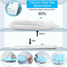 Vacuum Storage Bags with Suction Pump & Shirt clips - Vacuum Bags - Big Capacity Vacuum Seal Bags for Travel Clothes Blankets Pillows, Compression Bags | Space Saver Vacuum Storage Bags (5 Pcs Set) - dailyneed.life