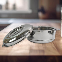 Royal Unique Hot Pot Stainless Steel Insulated Serving Casserole with Lid & Handle (3 pcs Set) - dailyneed.life