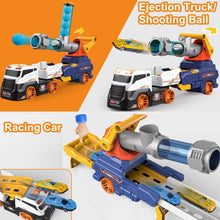 Large Truck Toys Include 2 Racing Cars+4 Ball, with Light & Sounds (Battery Not Included) - dailyneed.life