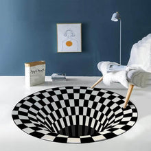 3D Space Round Carpet, Floor Mat Non-Woven Doormat (1 Pc / 78 Cm) - dailyneed.life