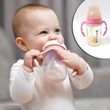 Plastic Baby Feeding Bottle with Handles & Straw (220 ML / 1 Pc) - dailyneed.life