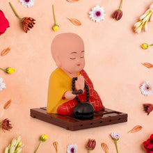 Solar Powered Sitting Buddha Statue, Moving Head and Hand (1 Pc / Big) - dailyneed.life