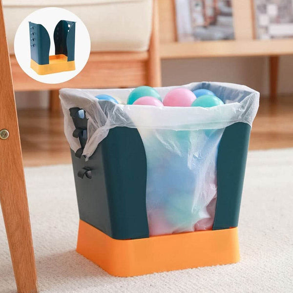 Expandable Trash Can (1 Pc): Plastic, Large Capacity, Kitchen & Bathroom - dailyneed.life