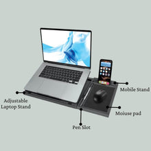 Laptop Stand Suitable Portable Foldable Compatible with MacBook Notebook Tablet Tray Desk Table Book with Free Phone Stand - dailyneed.life