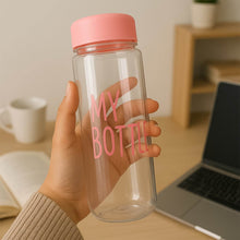 350 ml Approx Transparent Plastic Water Bottle with Leakproof Lid (1 Pc) - dailyneed.life