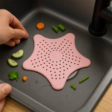 Baby Pink Silicone Star Shaped Sink Filter Bathroom Hair Catcher Drain Strainers for Basin - dailyneed.life