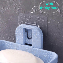Adhesive Sticker Soap 2 Layer Dish Holder Wall Mounted Bathroom Shower Soap Holder Saver Box Storage Organizer Rack, ABS Plastic (Double Layers / 2 pcs set) - dailyneed.life
