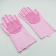 Dishwashing Gloves with Scrubber| Silicone Cleaning Reusable Scrub Gloves for Wash Dish Kitchen| Bathroom| Pet Grooming Wet and Dry Glove (1 Pair , 196Gm) - dailyneed.life
