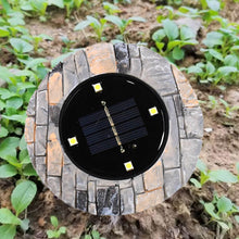 Disk Lights Slate – Heavy Duty Outdoor Solar Pathway Lights – 4 LED (2 Pc) - dailyneed.life